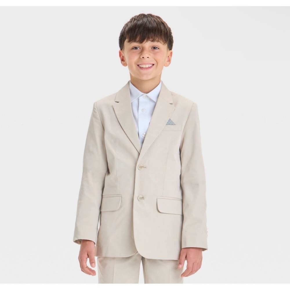Cat & Jack Boys Khaki Suit Blazer ONLY Multiple Sizes Tan Formal NWT